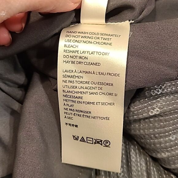 Anthropologie Grey Amelie Beaded Cami Top, Adjustable Straps, ruffled Hem| 8 - Picture 7 of 10